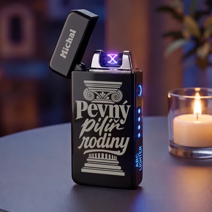 Personalizovaný Plazmový Zapalovač K 15 Výročí Svatby Dárek Pro Muže: Pevný Pilíř Rodiny Personalizovaný Plazmový Zapalovač K 15 Výročí Svatby Dárek Pro Muže: Pevný Pilíř Rodiny