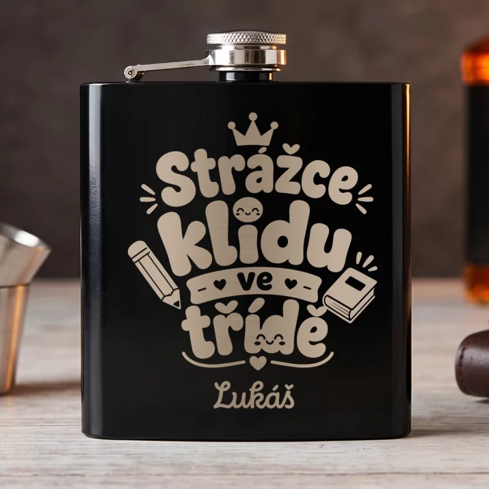 Placatka S Gravírováním Pro Učitele Dárek Pro Učitelku Ke Dni Učitelů Muže: Strážce Klidu Ve Třídě