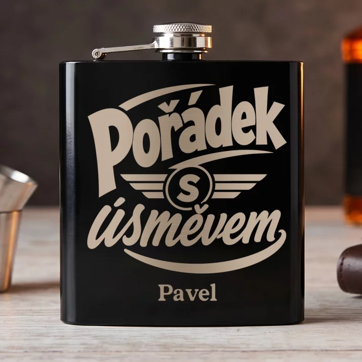 Placatka S Gravírováním Pro Policistu Dárek Pro Muže: Pořádek S Úsměvem