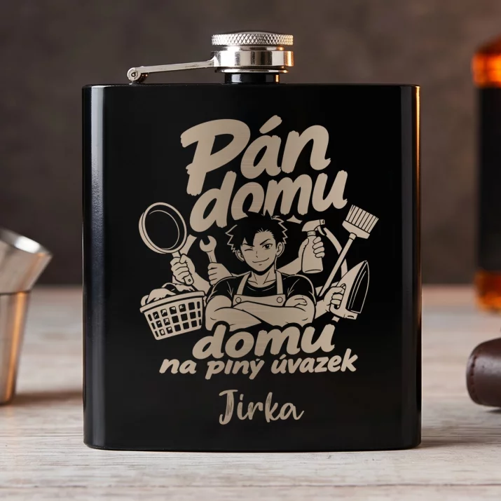 Placatka S Gravírováním Do Nového Domu Dárek Pro Muže: Pán Domu Na Plný Úvazek Placatka S Gravírováním Do Nového Domu Dárek Pro Muže: Pán Domu Na Plný Úvazek