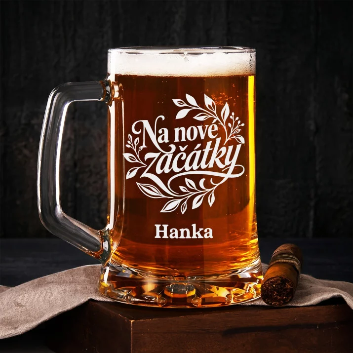 Půllitr Na Pivo K 18 Dárek Pro Ženu: Botanická Elegance Půllitr Na Pivo K 18 Dárek Pro Ženu: Botanická Elegance