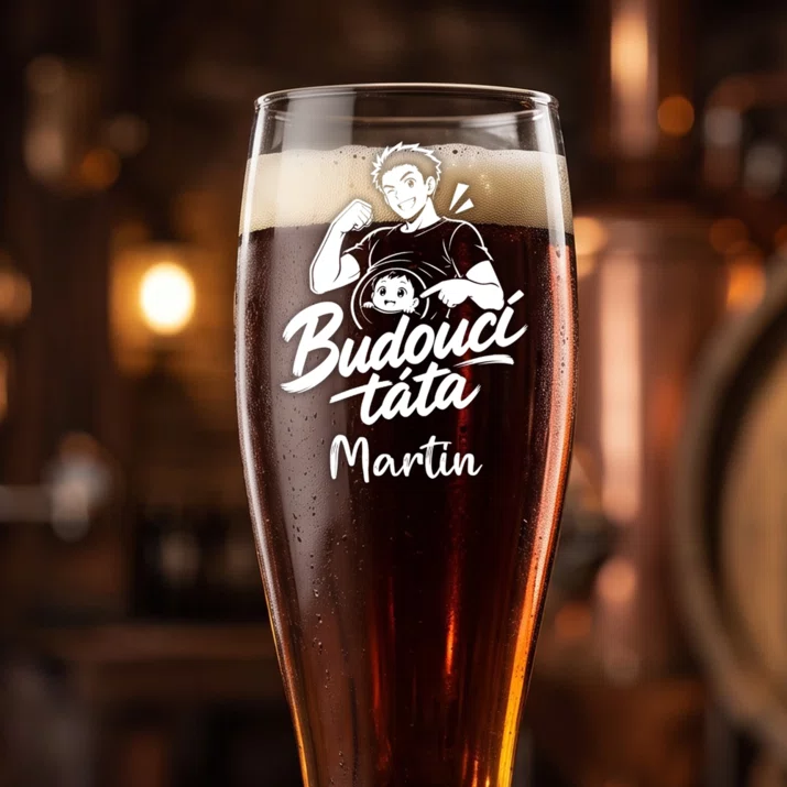 Sklenice Na Pivo S Gravírováním Pro Nastávajícího Tatínka Dárek Ke Dni Otců Pro Muže: Budoucí Táta