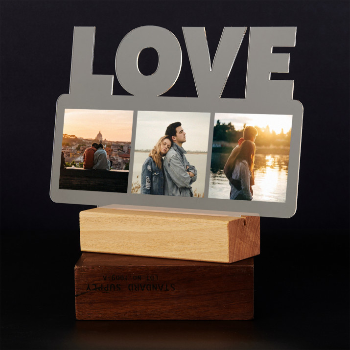 3 fotografie love - Tisk na akrylovém skle LOVE