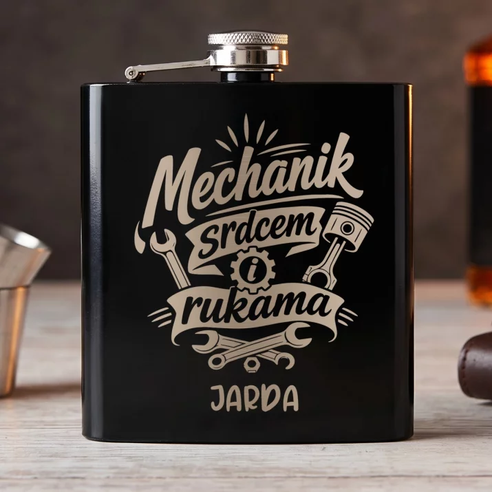 Placatka S Gravírováním Pro Mechanika Dárek Pro Muže: Mechanik Srdcem I Rukama