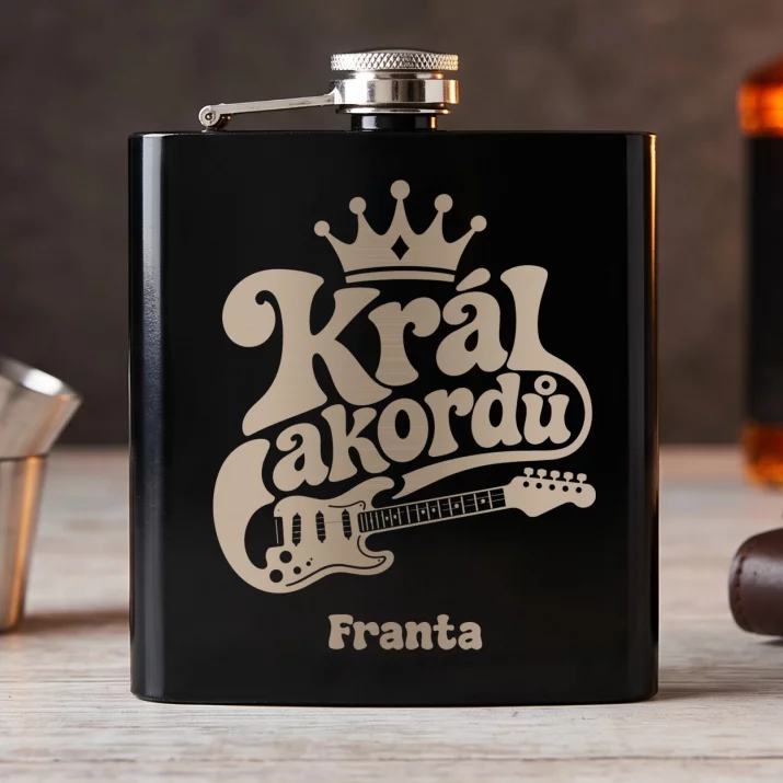 Placatka S Gravírováním Pro Kytaristu Dárek Pro Muže: Král Akordů