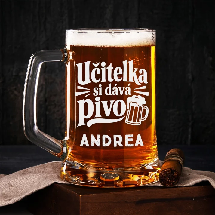 Půllitr Na Pivo Pro Učitelku Ke Dni Učitelů Dárek Pro Učitele Ženu: Veselá Školní Pauza Půllitr Na Pivo Pro Učitelku Ke Dni Učitelů Dárek Pro Učitele Ženu: Veselá Školní Pauza
