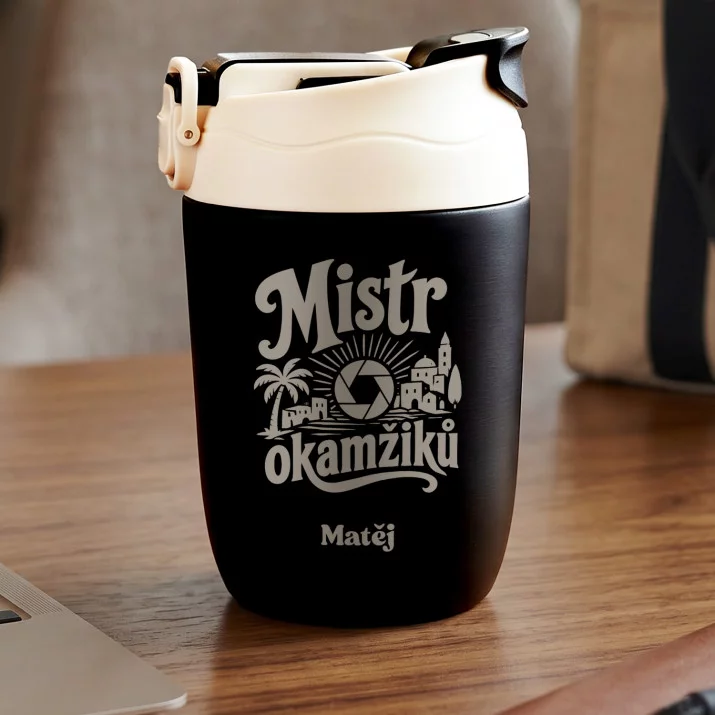 Personalizovaný Termohrnek Pro Fotografa Dárek Pro Muže: Mistr Okamžiků