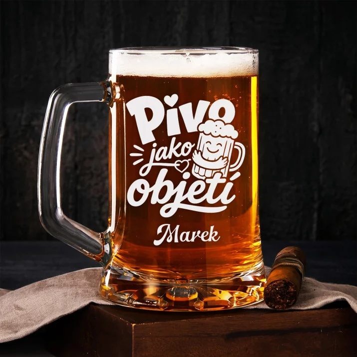 Půllitr Na Pivo K Valentýnu Dárek K Výročí Pro Muže: Pivní Romantika