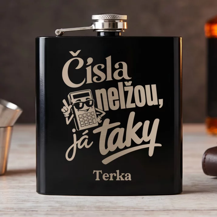 Placatka S Gravírováním Pro Účetní Dárek Pro Ženu: Čísla Nelžou, Já Taky Placatka S Gravírováním Pro Účetní Dárek Pro Ženu: Čísla Nelžou, Já Taky