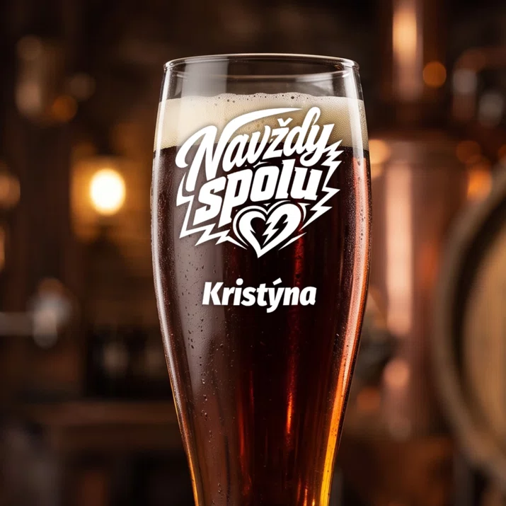 Sklenice Na Pivo S Gravírováním Pro Bff Dárek Pro Ženu: Navždy Spolu Sklenice Na Pivo S Gravírováním Pro Bff Dárek Pro Ženu: Navždy Spolu