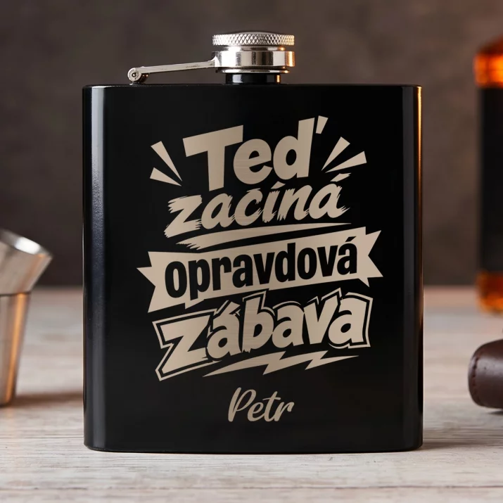 Placatka S Gravírováním K 30 Narozeninám Dárek Pro 30Letého Muže : Teď Začíná Opravdová Placatka S Gravírováním K 30 Narozeninám Dárek Pro 30Letého Muže : Teď Začíná Opravdová