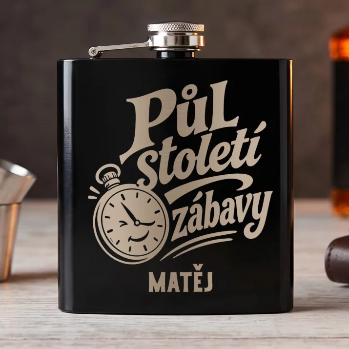 Placatka S Gravírováním K Padesátinám Dárek Pro 50Letého Muže : Půl Století Zábavy