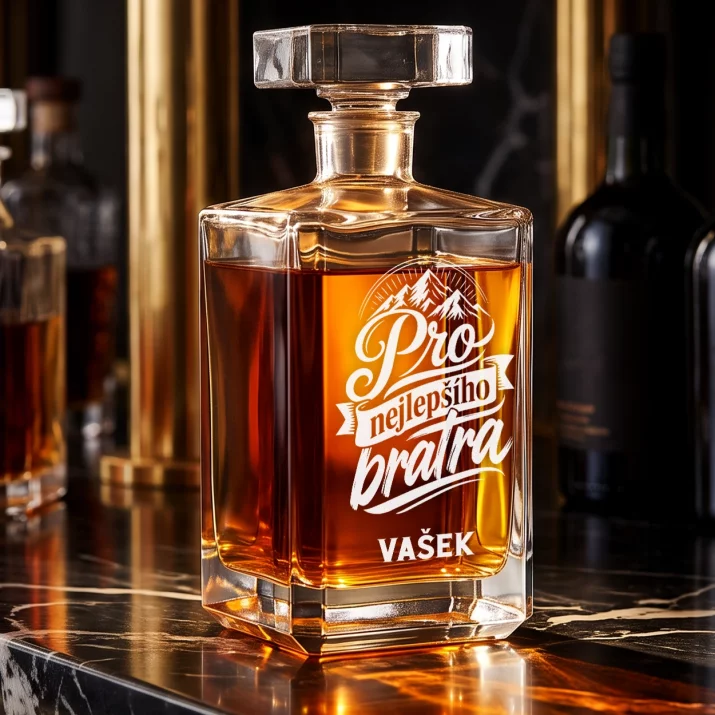 Personalizovaná Karafa Na Whisky Pro Bratra Dárek Pro Muže: Pro Nejlepšího Bratra