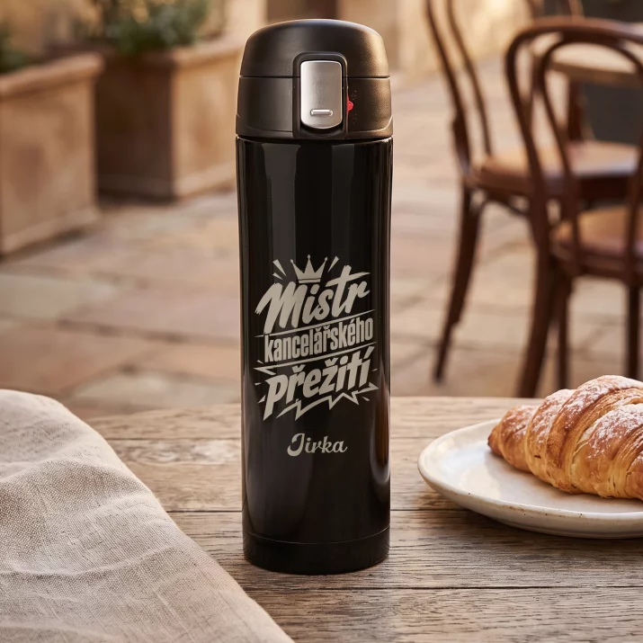 Termohrnek 440ml Pro Zaměstnance Dárek Pro Muže: Mistr Kancelářského