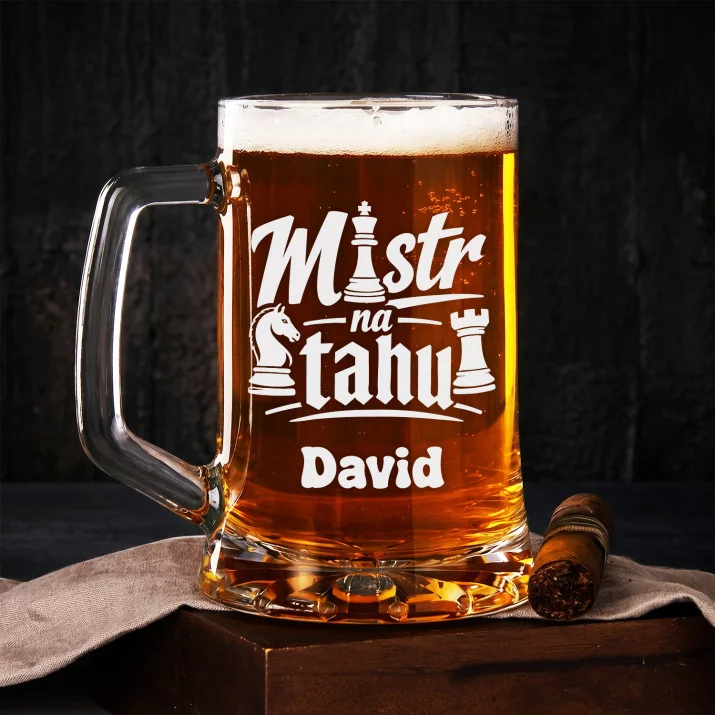 Půllitr Na Pivo Pro Šachistu Dárek Pro Muže: Královské Tahy