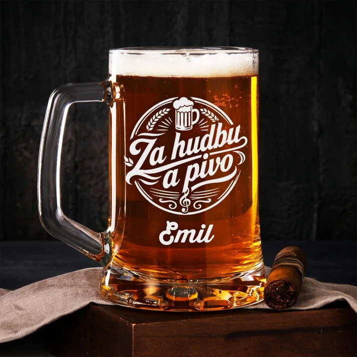 Půllitr Na Pivo Pro Hudebníka Dárek Pro Muže: Hudební Tóny Půllitr Na Pivo Pro Hudebníka Dárek Pro Muže: Hudební Tóny