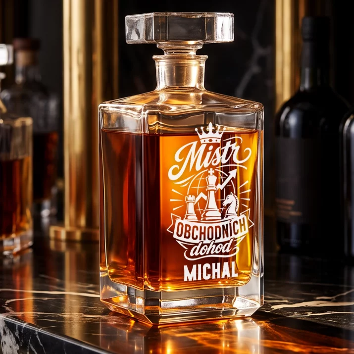 Personalizovaná Karafa Na Whisky Pro Obchodního Partnera Dárek Pro Muže: Mistr Obchodních Dohod
