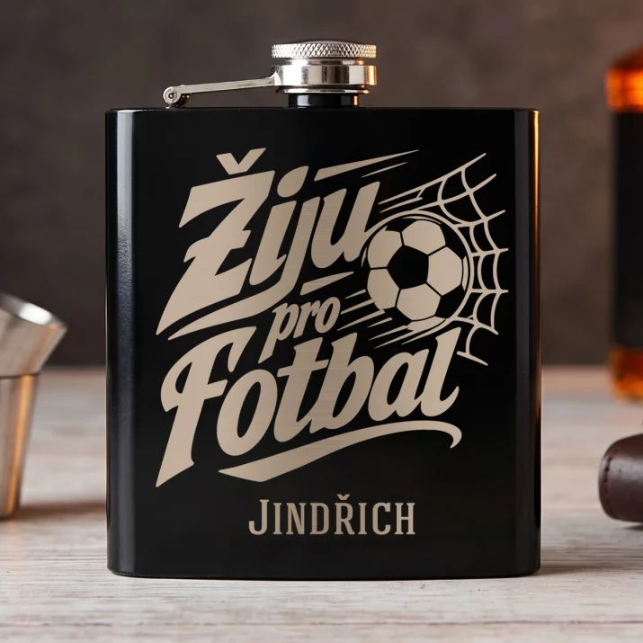 Placatka S Gravírováním Pro Fotbalistu Dárek Pro Muže: Žiju Pro Fotbal