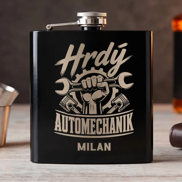 Placatka S Gravírováním Pro Automechanika Dárek Pro Muže: Hrdý Automechanik