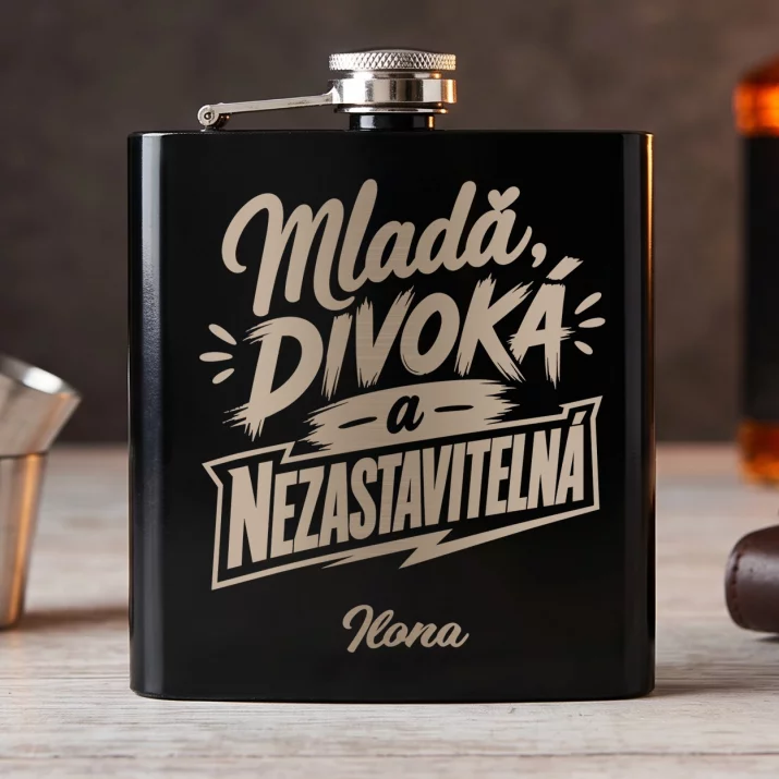 Placatka S Gravírováním Pro 25Letou Ženu Dárek K 25 Narozeninám Pro Ženu: Mladá, Divoká A