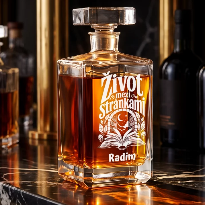 Personalizovaná Karafa Na Whisky Pro Knihomola Dárek Pro Muže: Život Mezi Stránkami