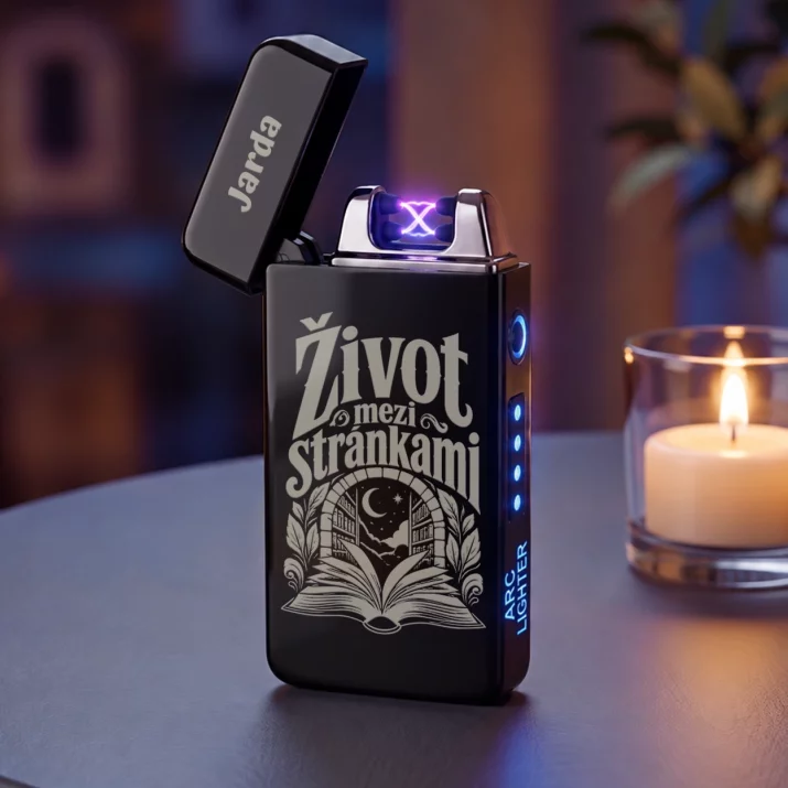 Personalizovaný Plazmový Zapalovač Pro Knihomola Dárek Pro Muže: Život Mezi Stránkami