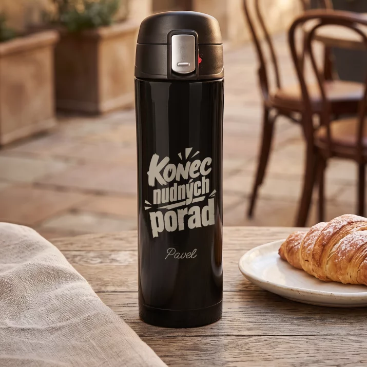 Termohrnek 440ml Na Rozloučenou V Práci Dárek Pro Muže: Konec Nudných Porad