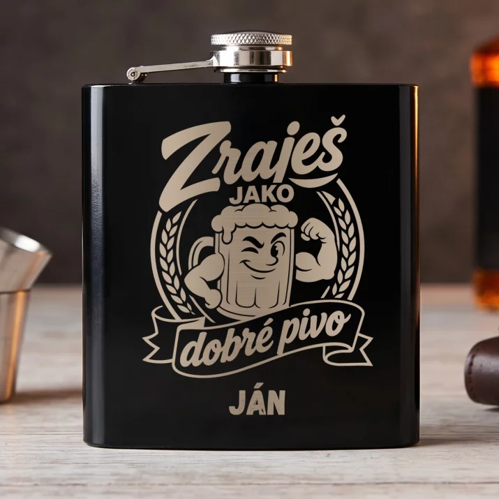 Placatka S Gravírováním K Výročí Dárek K Valentýnu Pro Muže: Zraješ Jako Dobré Pivo