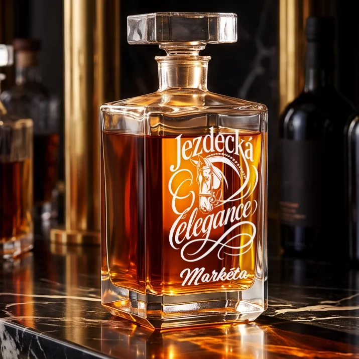 Personalizovaná Karafa Na Whisky Pro Koňařku Dárek Pro Ženu: Jezdecká Elegance