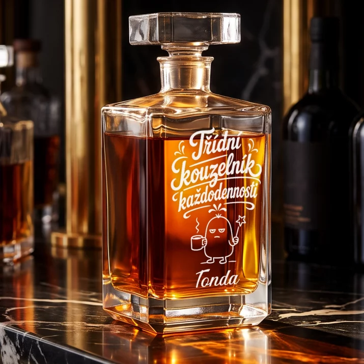 Personalizovaná Karafa Na Whisky Pro Třídního Učitele Dárek Pro Učitelku Ke Dni Učitelů Muže: Třídní Kouzelník Personalizovaná Karafa Na Whisky Pro Třídního Učitele Dárek Pro Učitelku Ke Dni Učitelů Muže: Třídní Kouzelník