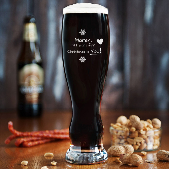 All I want is you – Gravírovaná Sklenice na pivo