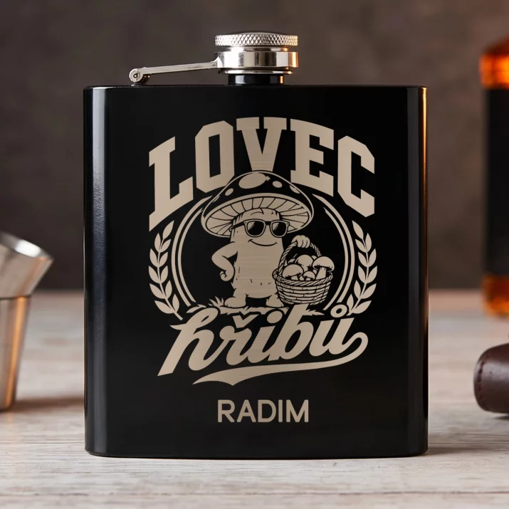 Placatka S Gravírováním Pro Houbaře Dárek Pro Muže: Lovec Hřibů