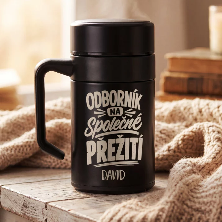 Termohrnek S Uchem 400 Ml K 25 Výročí Svatby Dárek Pro Muže: Odborník Na Společné