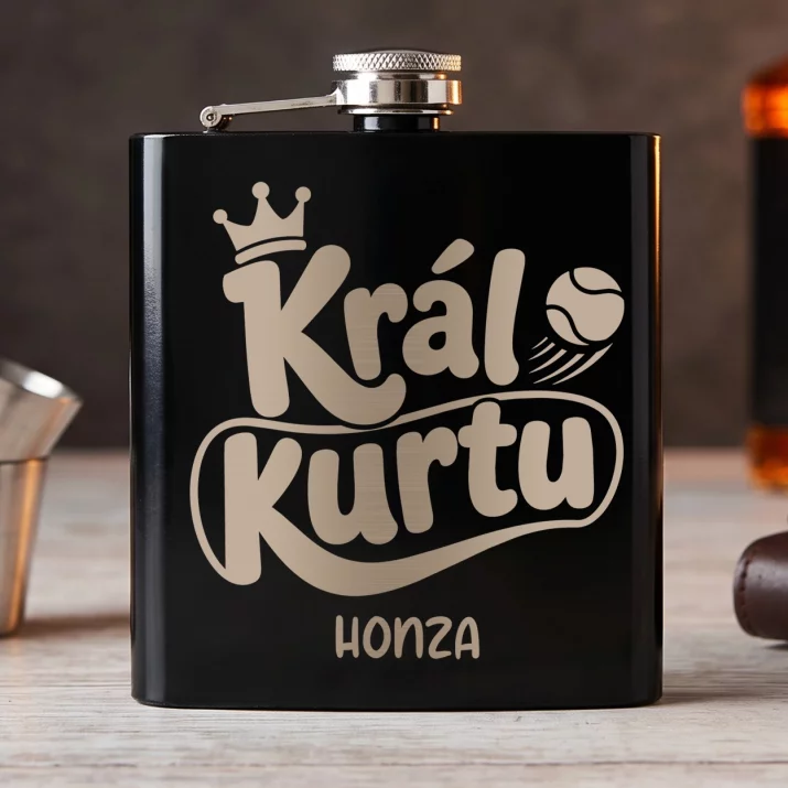 Placatka S Gravírováním Pro Tenistu Dárek Pro Muže: Král Kurtu