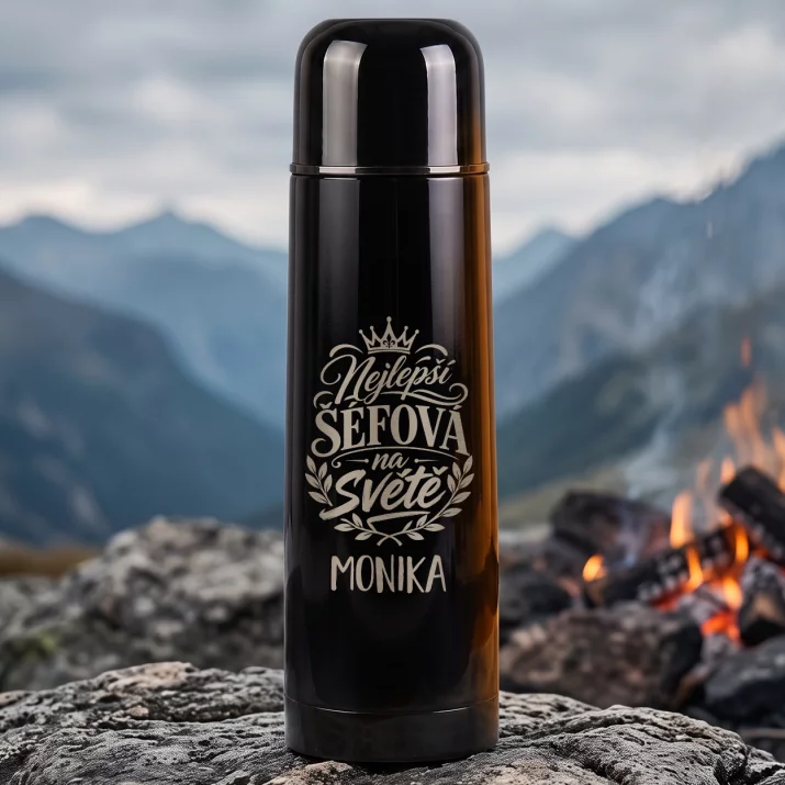 Termoska S Gravírováním Pro Šéfovou Dárek Pro Ženu: Nejlepší Šéfová Na Světě