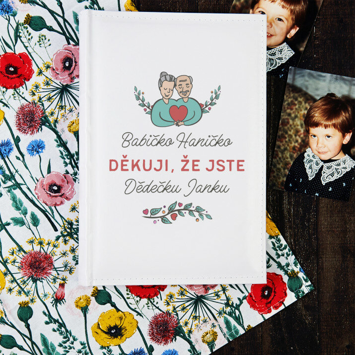 Babičko dědečku děkuji - Personalizované fotoalbum