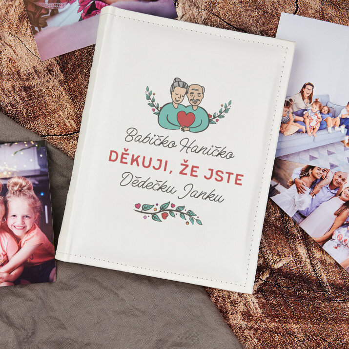 Babičko dědečku děkuji - Personalizované fotoalbum