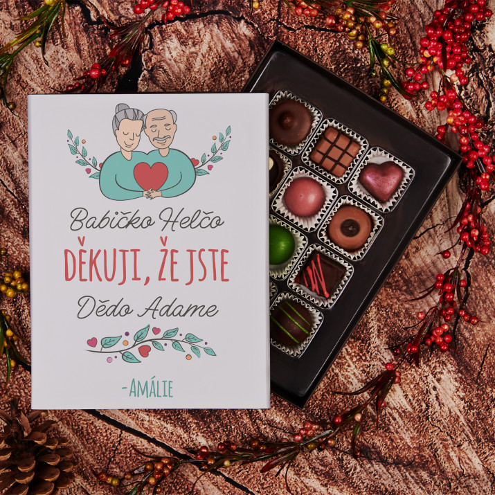 Babičko, dědo, děkuji - Belgické čokoládové pralinky