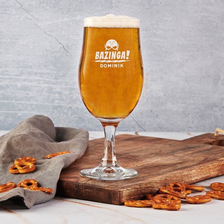 Bazinga! - Sklenice na pivo na stopc