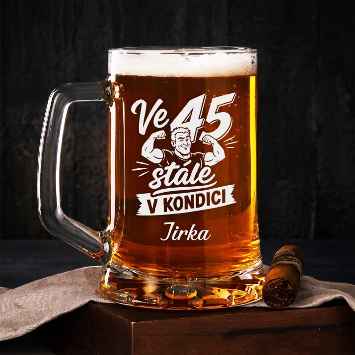Půllitr Na Pivo Pro 45Letého Muže Dárek K 45 Narozeninám Pro Muže: Zralý Humor Půllitr Na Pivo Pro 45Letého Muže Dárek K 45 Narozeninám Pro Muže: Zralý Humor