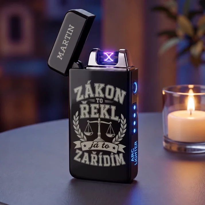 Personalizovaný Plazmový Zapalovač Pro Právníka Dárek Pro Muže: Zákon To Řekl, Já To