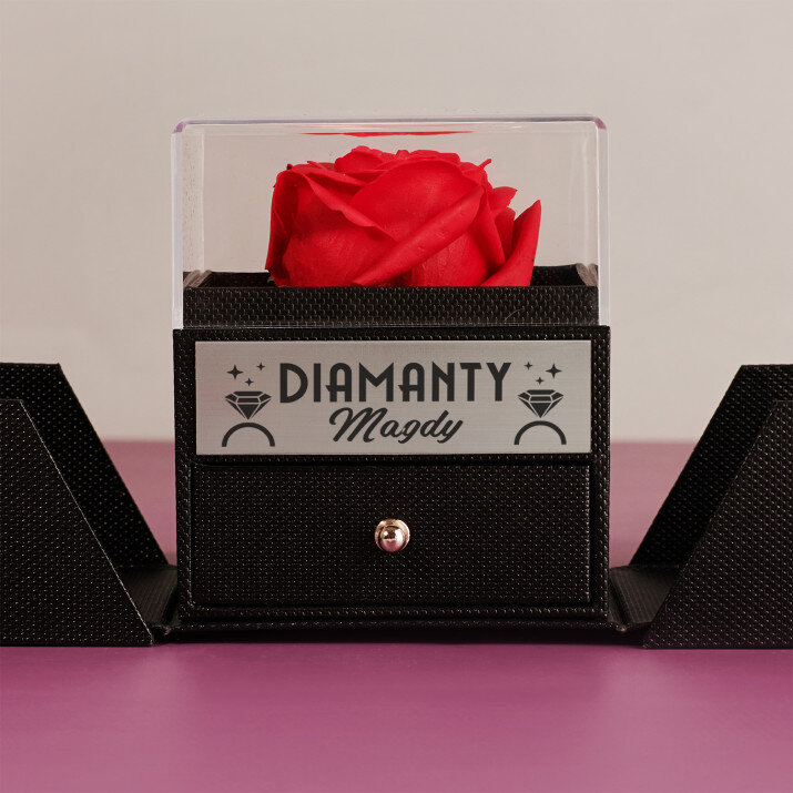 Diamanty - Věčná růže ve šperkovnici