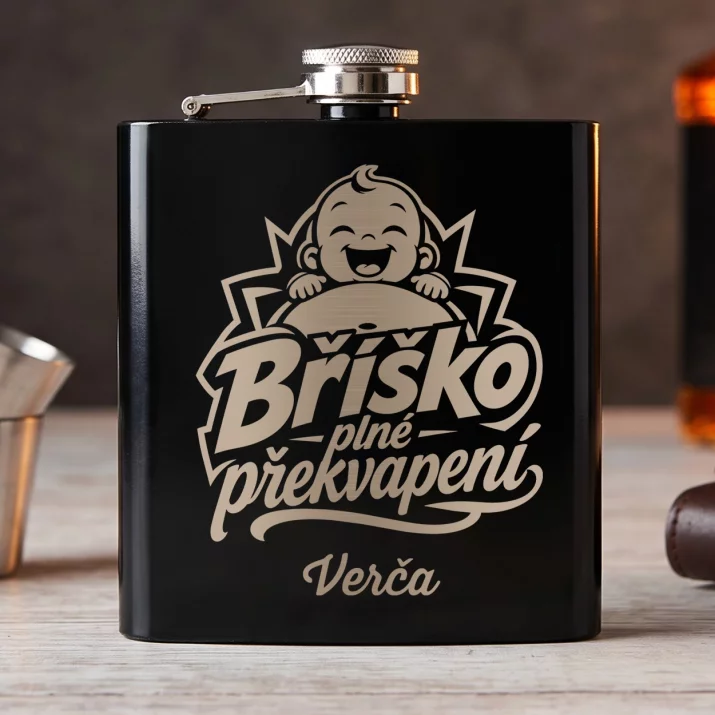 Placatka S Gravírováním Pro Těhotnou Dárek Ke Dni Matek Pro Ženu: Bříško Plné Překvapení