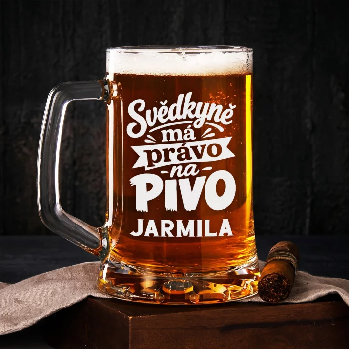 Půllitr Na Pivo Pro Svědkyni Dárek Pro Ženu: Svědkyně U Piva Půllitr Na Pivo Pro Svědkyni Dárek Pro Ženu: Svědkyně U Piva