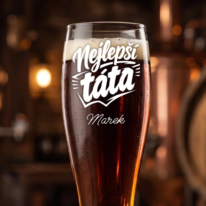 Sklenice Na Pivo S Gravírováním Pro Otce Dárek Ke Dni Otců Pro Muže: Nejlepší Táta Sklenice Na Pivo S Gravírováním Pro Otce Dárek Ke Dni Otců Pro Muže: Nejlepší Táta