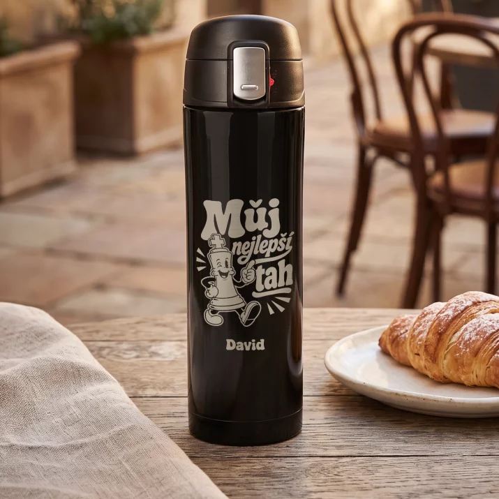 Termohrnek 440ml K Výročí Svatby Dárek K Valentýnu Pro Muže: Můj Nejlepší Tah