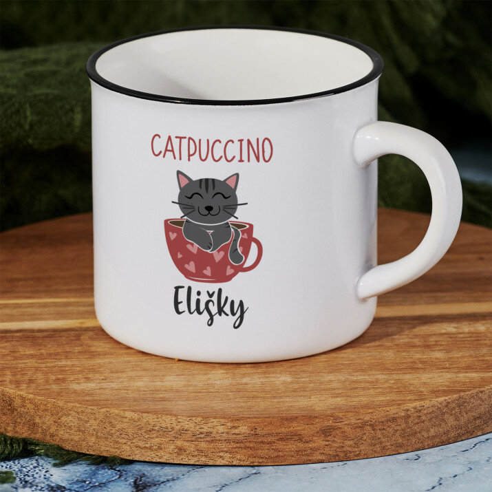 Catpuccino - Keramický hrnek