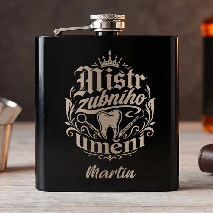 Placatka S Gravírováním Pro Zubaře Dárek Pro Muže: Mistr Zubního Umění