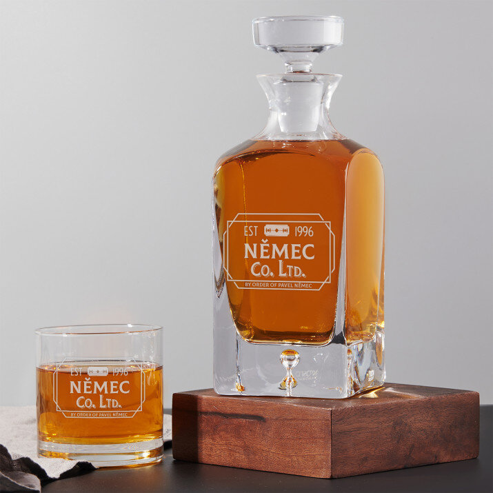 Company Limited - Skleněná karafa na whisky + sklenice