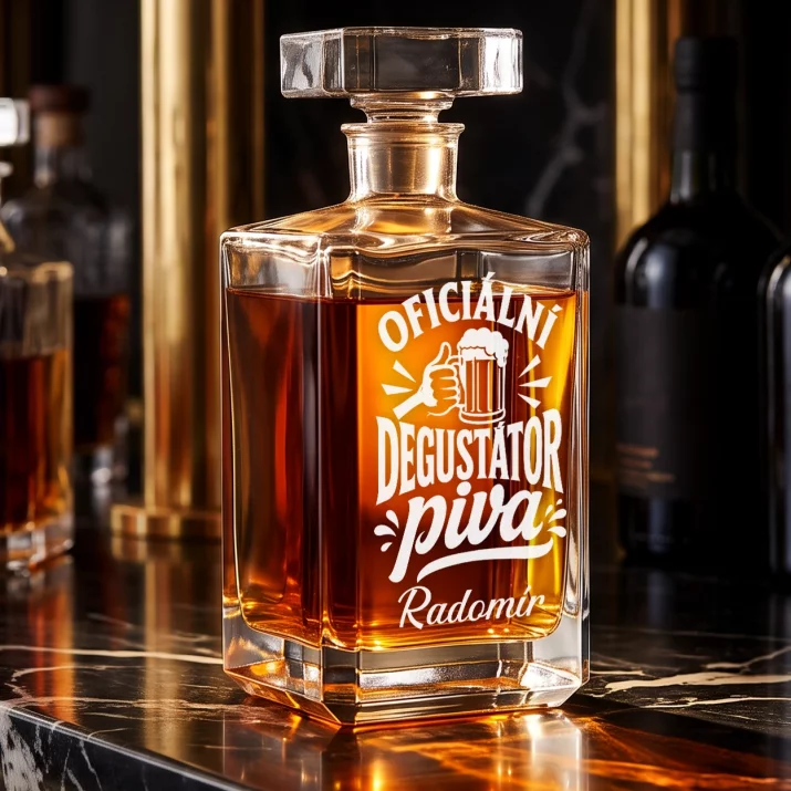 Personalizovaná Karafa Na Whisky K Mikuláši Dárek Pro Muže: Oficiální Degustátor Piva